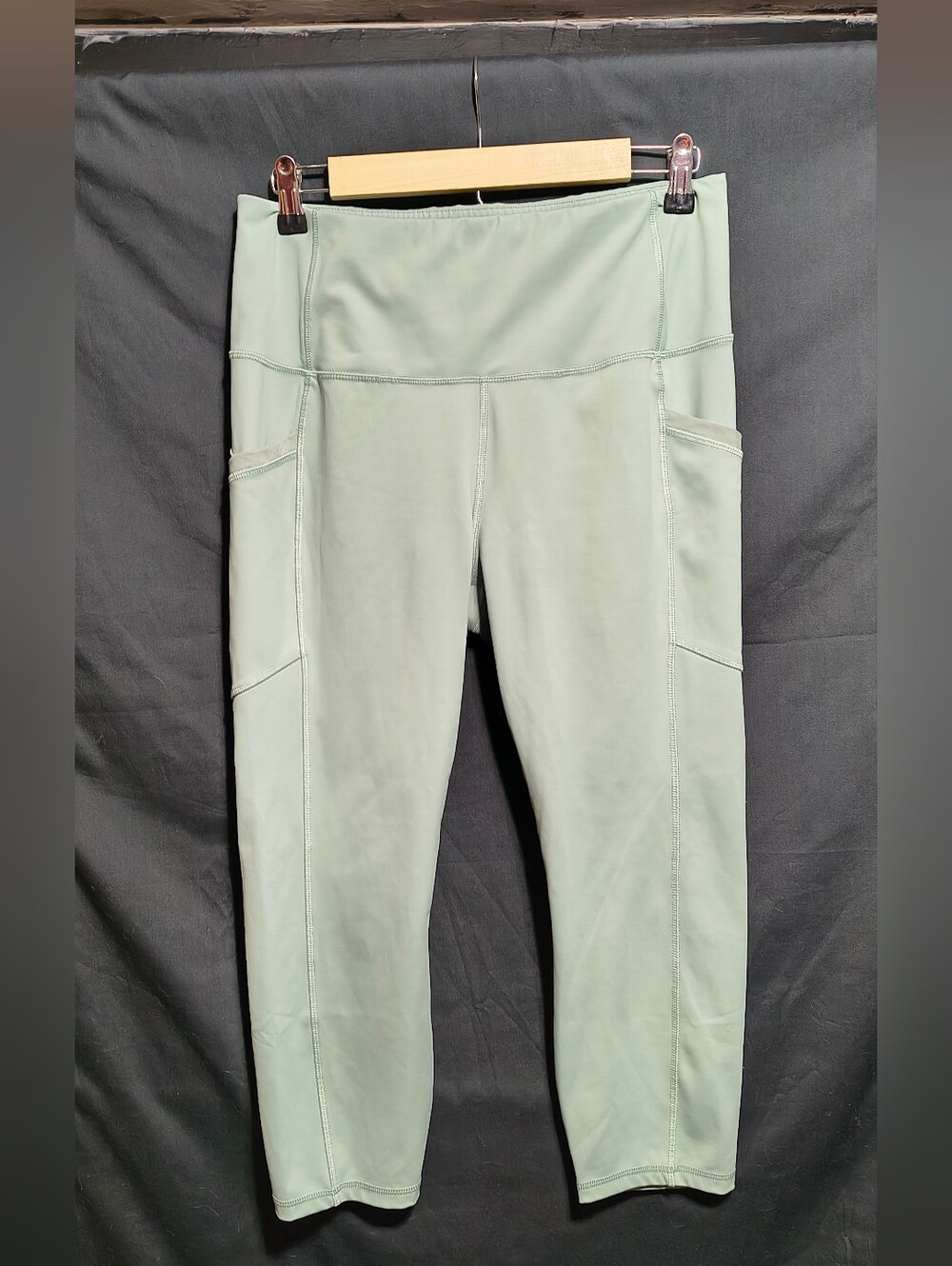RBX Mint Green High-Rise Leggings with Side Pockets
